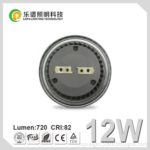 12W no dim 2700k ra85 cob led ar111 gu53 12v CE RoHS